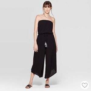 Xhilaration Strapless black romper/jumpsuit size S